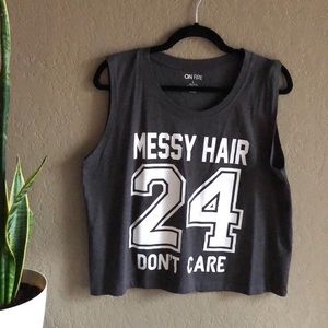 On Fire - Crop top tank t-shirt